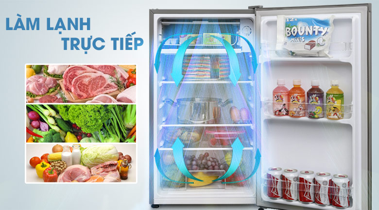 tủ lạnh electrolux eum0900sa có hệ thống làm lạnh trực tiếp